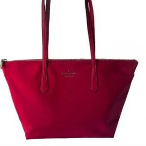 Kate Spade Kitt The Little Better Nylon Red Currant Large Tote NEW